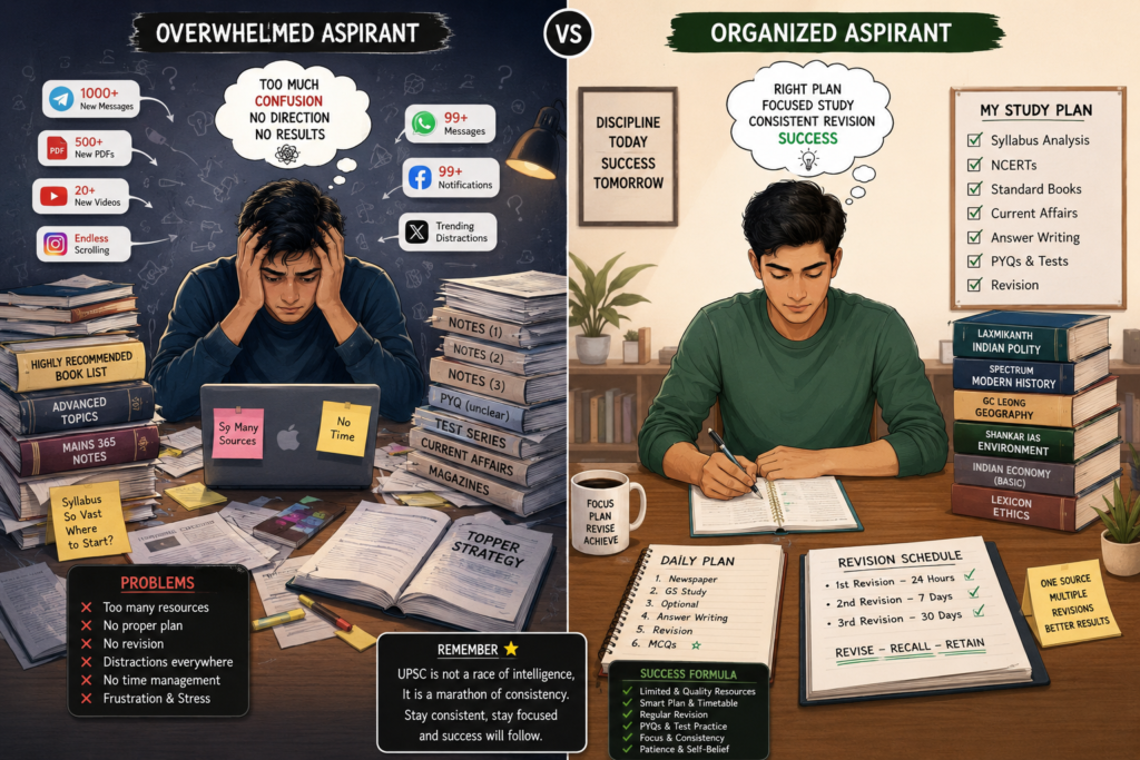 UPSC ASPIRANT JOURNEY-FROM CHAOS TO CLARITY